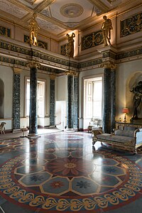 Neoclassical Ionic columns at Syon House, London, by Robert Adam, c.1761-1765[26]