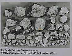 Bruchstücke des Meteoriten