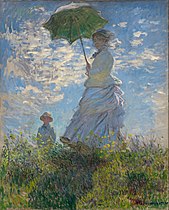 Mujer con un parasol - Madame Monet y su hijo, 1875, Galería Nacional de Arte