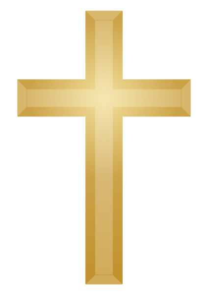Tiedosto:Golden Christian Cross.svg