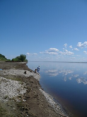 Die Lenarivier naby Jakoetsk.