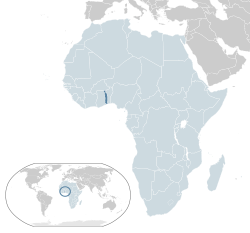 Location of  టోగో  (dark blue) in the African Union  (light blue)