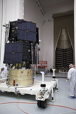 Спутники RBSP-A и RBSP-B перед установкой обтекателя РН