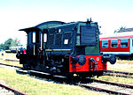 Locomotor 204 op 15 juni 2005 te Stadskanaal met afgenomen schoorsteen.