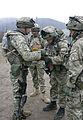 Infantrymen of the Georgian 33rd LIB during a mission readiness exercise