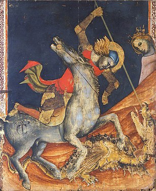 Vitale da Bologna, San Jorge y el dragón