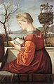 Читання Богородиці (1505–1510), Вітторе Карпаччо. Грамотність поширилася серед жінок вищого класу в Італії в епоху Відродження.
