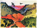 Canyon with Crows (1917)