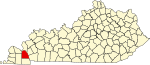 State map highlighting Marshall County