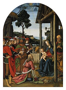 Adoraçión di Màgi, 1470-1473 (Galerîa naçionâle de l'Umbria - Peruggia)