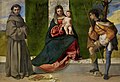 Джорджоне „Мадона с Антоний Падуански и св. Рох“ 1500 – 1510.