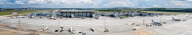 Панорама аэропорта Пулково