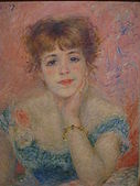 "Portrait of actress Jeane Samary" by Pierre-Auguste Renoir