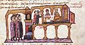 Constantine VII dining with Simeon of Bulgaria.[c]