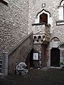 Arc conopial al Palazzo Corvaja, a Taormina, Sicília.