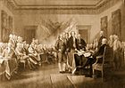 1823 Декларацията за независимост (гравюра)