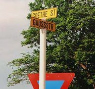 Ulice v Grootfonteinu nesoucí jméno německého prozaika Goetheho