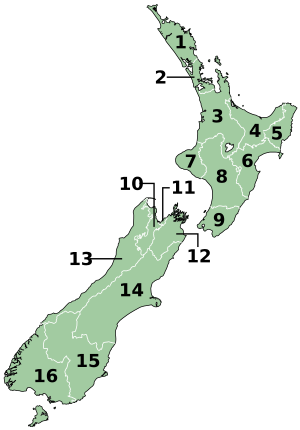 ニュージーランドの行政区画
