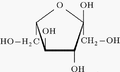 α-L-Fruktofuranosa