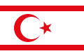 Vlag van de Turkse Republiek Noord-Cyprus