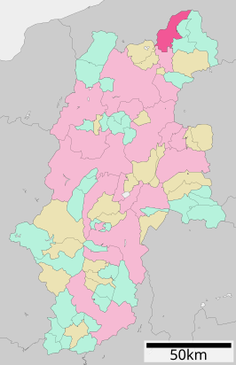 Situering van Iiyama in de prefectuur Nagano