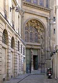 Entrée nord de l'église, impasse Saint-Eustache.