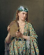 Gospa z osmanskega dvora, ki igra Def v haremu