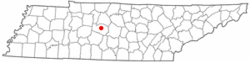 Location of Franklin, Tennessee