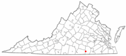 Location of Brodnax, Virginia
