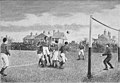 Image 14Representation of a football match from the book Athletics and football, 1894 (from History of association football)