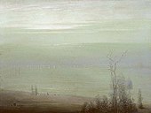 Леон Дабо, «Река Гудзон в сумерках», 1911