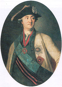 Portrait d'homme, portant une écharpe et des décorations, en tricorne.