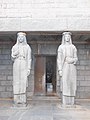 Caryatids at the entrance show Montenegrins