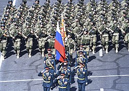 Военнослужащие российской военной базы приняли участие в военном параде, посвященном 25-ти летию независимости Армении, 2016 год