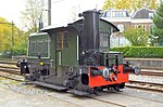 Locomotor NS 210 (met houtgasgenerator) in het Spoorwegmuseum.