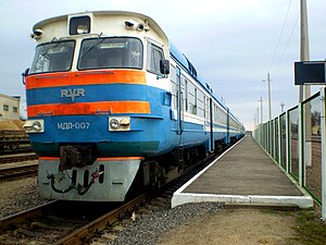 Дизель-поезд МДП-007. Вид на вагон Пг
