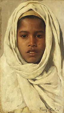 Tânăr beduin, pictură de Franz Xaver Kosler