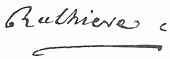 signature de Claude Carloman de Rulhière