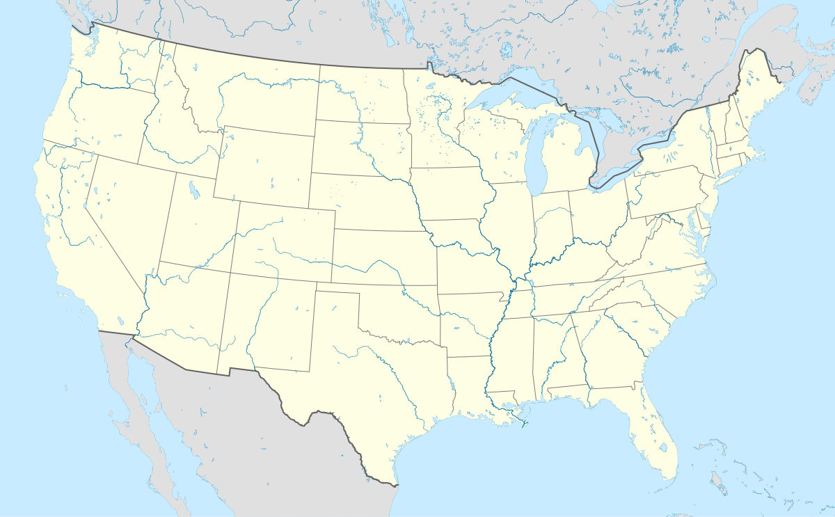 美國城市人口排序列表在美国的位置
