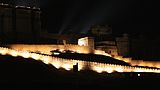 Amer fort view during the night lighting