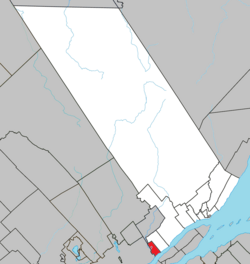 Location within La Côte-de-Beaupré RCM