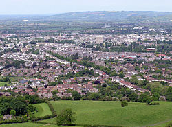 Cheltenham frå Leckhampton Hill