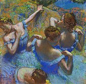 "Blue dancers" by Edgar Degas