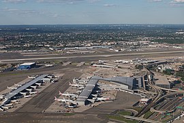 Aerial view of Kennedy Airport