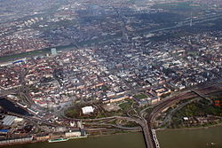 Flyfoto av Mannheim