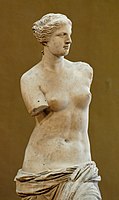 『ミロのヴィーナス』紀元前130-100年頃のギリシア。ルーブル美術館所蔵
