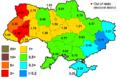 Élections présidentielles de janvier 2010, votes pour Oleh Tyahnybok.