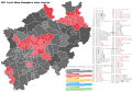 2017 North Rhine-Westphalia state election, Red is SPD, Black is CDU