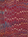 Image 2Marbled book board from a book published in London in 1872 (from Bookbinding)
