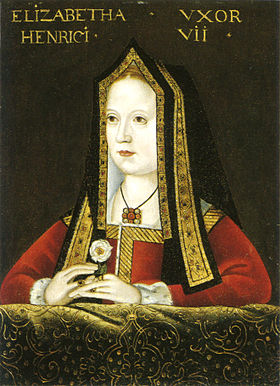 Портрет Елизаветы с белой розой — эмблемой дома Йорков. Неизвестный художник, ок. 1500[1]